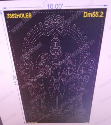 DM55.2 Meenakshi Amman 16X10FEET 3372HOLES (4 PARTS)