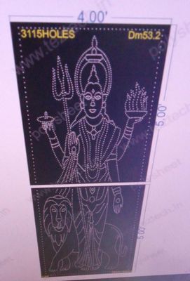 DM53.2 DURGA MATA 4X10FEET 3115HOLES IN 2PARTS