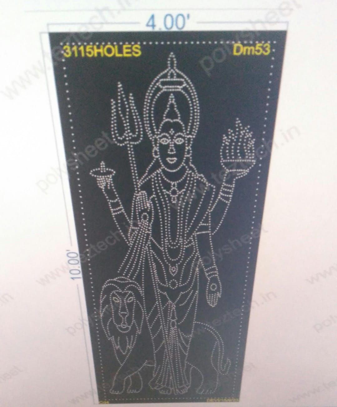 DM53 DURGA MATA 4X10FEET 3115HOLES