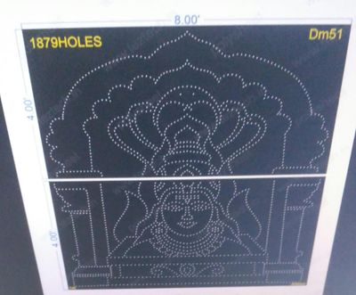 DM51 AGANI MATA  8X8 FEET 1879 HOLES 2 PARTS