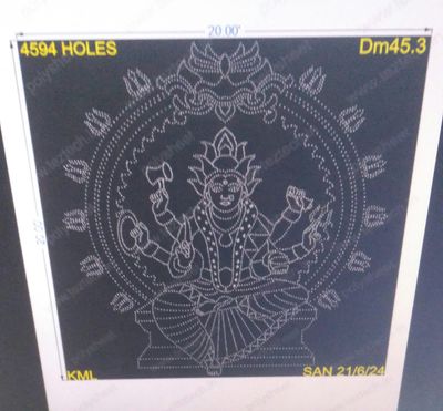 DM45.3 DURGA MATA  20X20 FEET 4594HOLES
