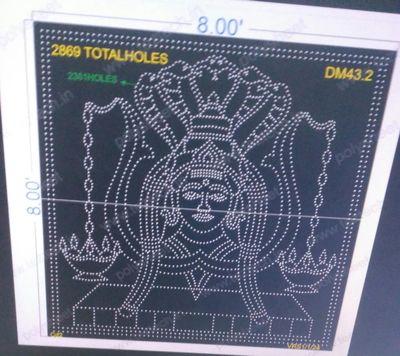 DM43.2  AMMAN  8X8FEET 2869 TOTALHOLES IN 2PARTS