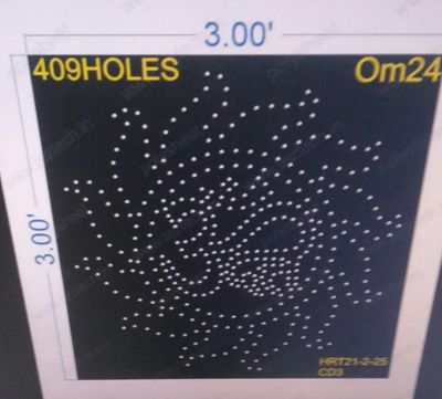 OM24 OM 3X3 FEET 409 HOLES