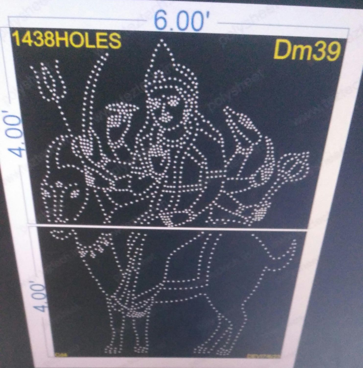 DM39 MELDI MAA  6X8FEET 1438HOLES