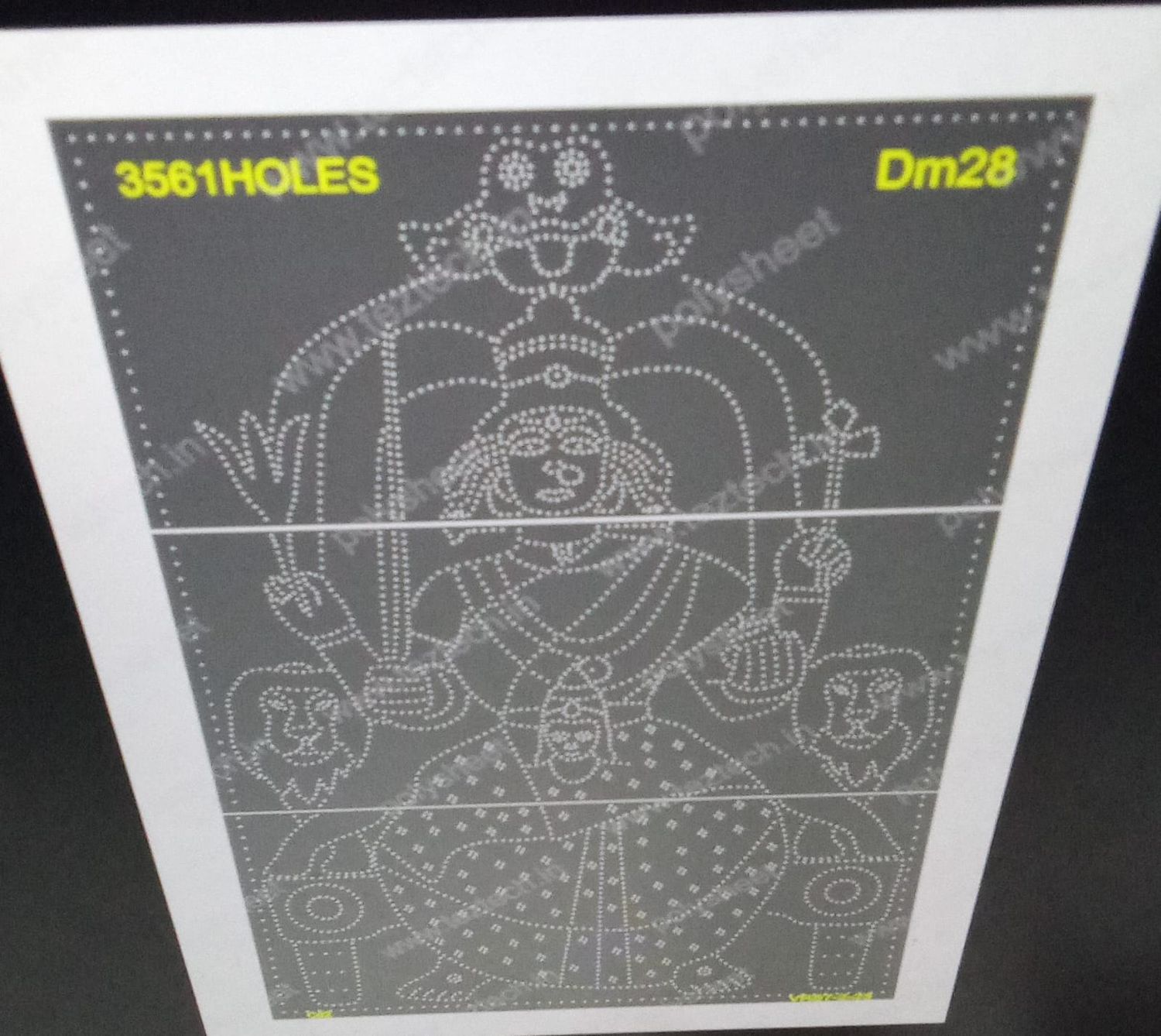DM28 GANGAMMA MATA 12X8 FEET 3561 HOLES 3PARTS