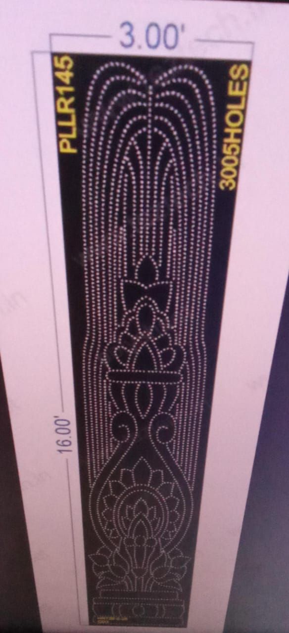 PLLR145 PILLAR 1 PART  16X3  FEET 3005 HOLES