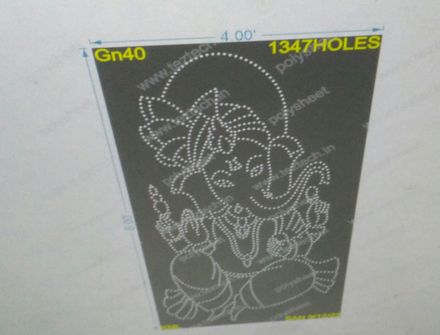 GN40 GANESHJI 4X8FEET 1347HOLES