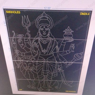 DM24.4 DURGA MATA  15X12FEET 5063HOLES 5PARTS