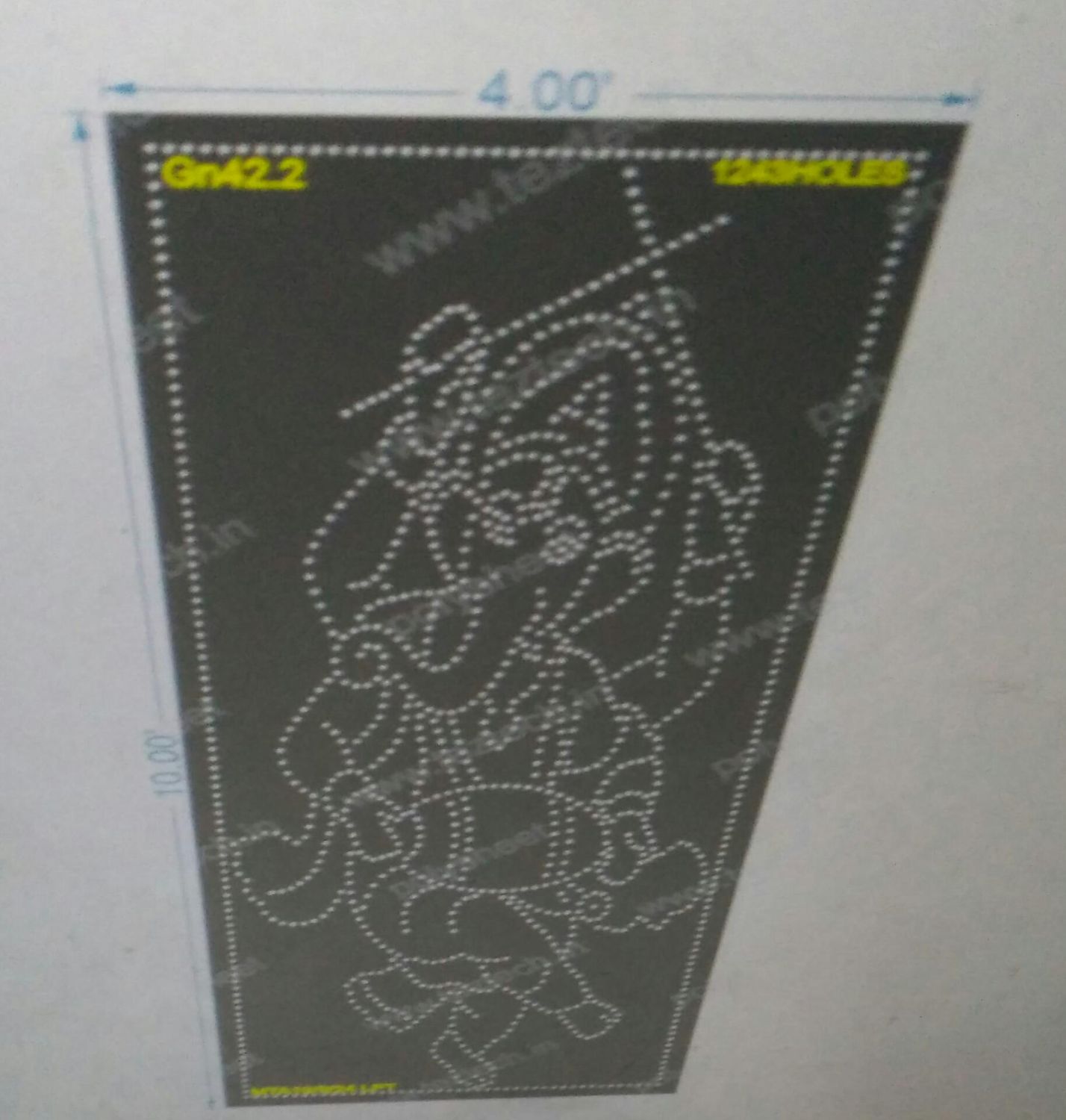GN42.2 GANESHJI 4X10 FEET 1243 HOLES