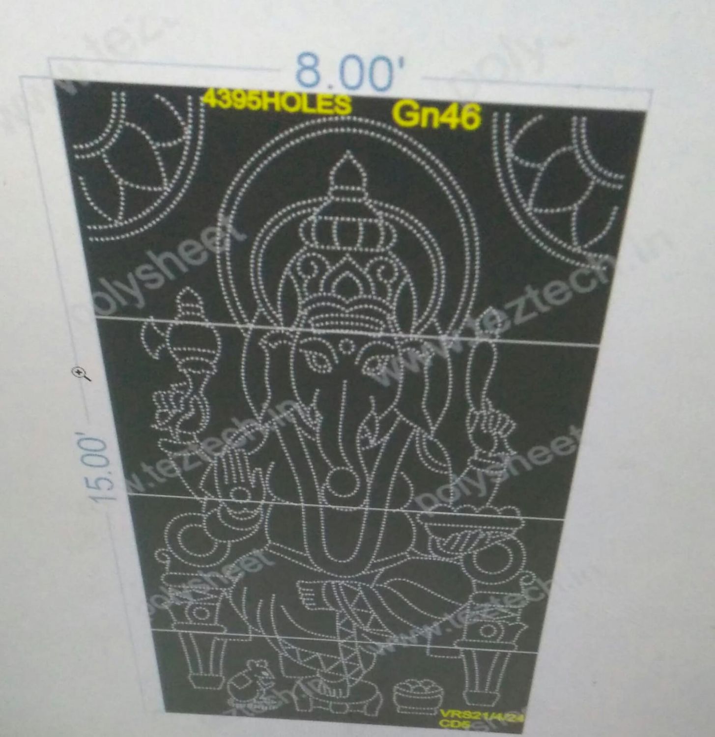 GN46 GANESHJI 15X8 FEET 4395 HOLES