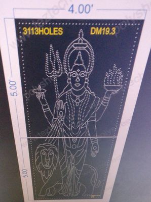 DM19.3 DURGA MATA 10X4 FEET 3113 HOLES (WITH 2 PARTS)
