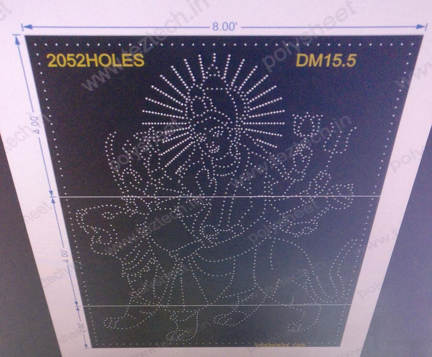 DM15.5 DEVI MATA ON TIGER 10X8 FEET 2052 HOLES
