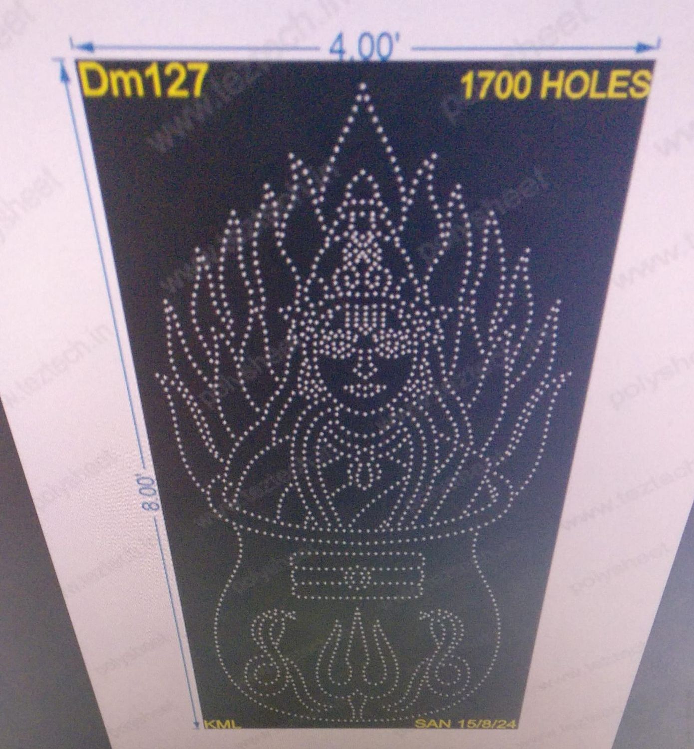 DM127 Devi MATA 8X4 FEET 1700 HOLES