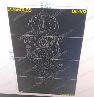 DM103  DEVI MATA 12X8 FEET 3175 HOLES (4 PARTS)