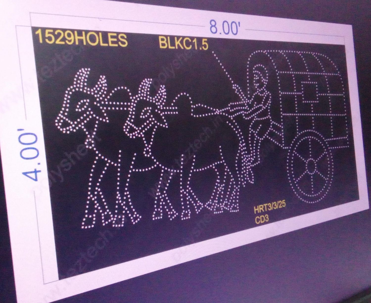 BLKC1.5 BULLUCK CART 8X4 FEET 1529 HOLES