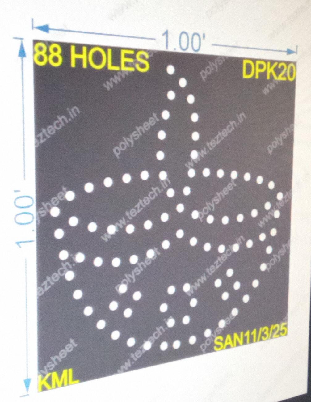 DPK20 DIPAK 1 PART 1X1 FEET 88 HOLES