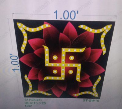 ST-SW16 STICKER SWASTIK 1X1FEET 81HOLES IN 1 PART