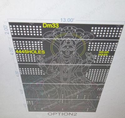 DM33 LAXMI MATA 18X13FEET 4445HOLES 5PARTS