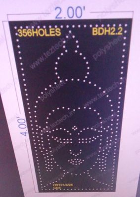 BDH2.2  BUDHHA 2X4FEET 356 HOLES