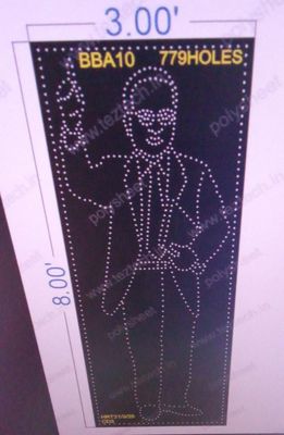 BBA10  BABA SAHEB AMBEDKAR 8X3 FEET 779 HOLES