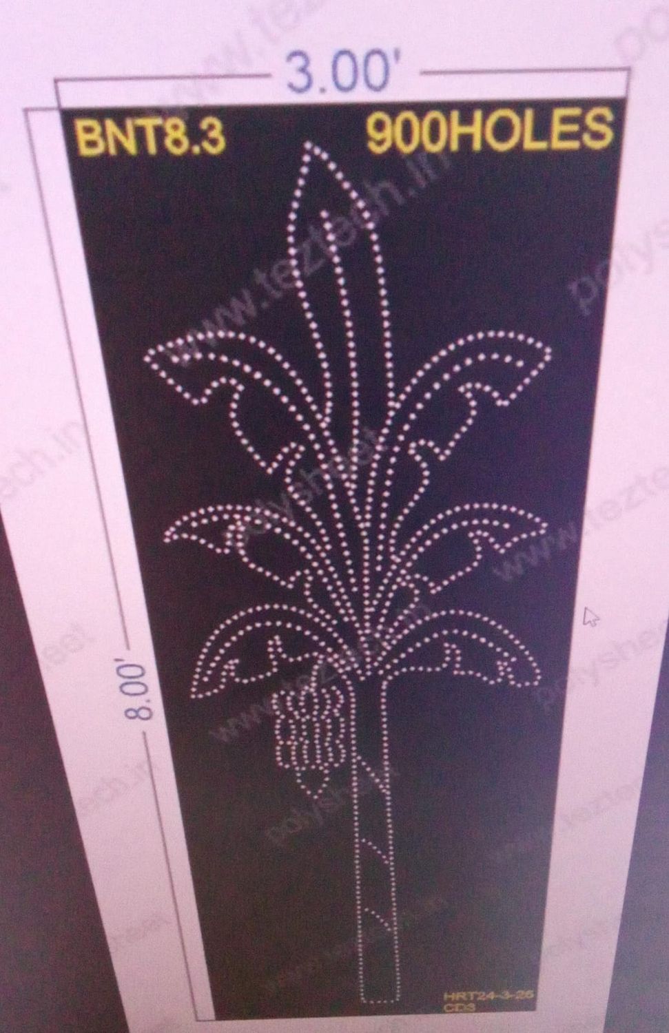 BNT8.3 BANANA TREE 8X3 FEET 900 HOLES