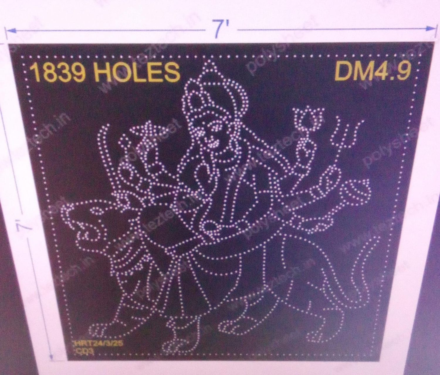 DM4.9 DEVI MATA 2 PARTS 7X7 FEET 1839 HOLES