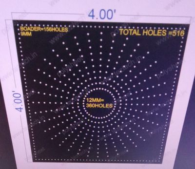 CRC168	4X4 FEET 10X36 HOLES , BOADER= 156 CIRCLE TOTAL HOLES=516