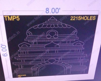 TMP5 TEMPLE 8X6  FEET 2215 HOLES (2 PARTS )