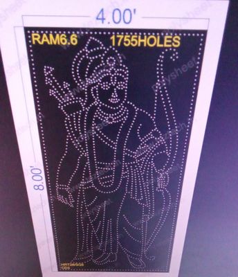 RAM6.6 SHREE RAM 8X4 FEET 1755 HOLES