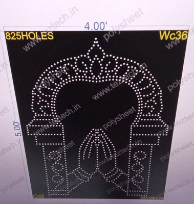 WC36 WELCOME 1 PART 5X4 FEET 825 HOLES