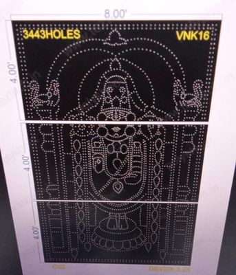 VNK16  VENKETSWARA 12X8  FEET 3443 HOLES (3 PARTS)