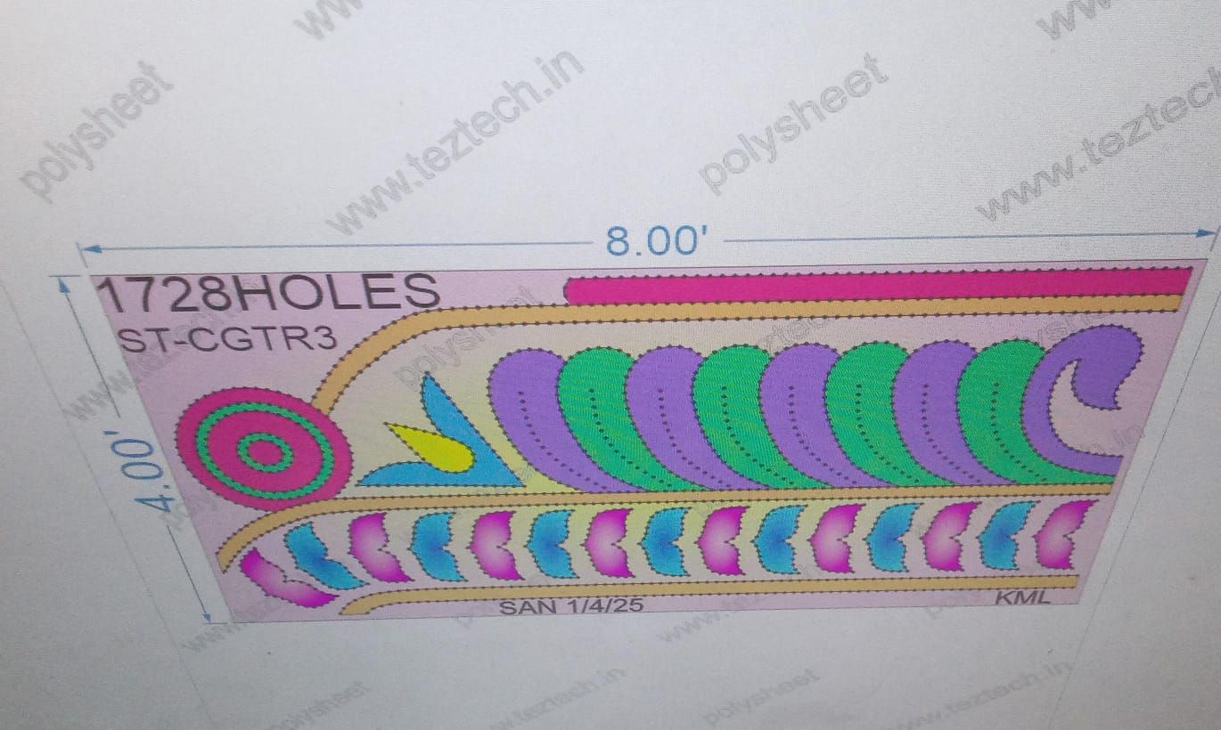 ST-CGTR3 STICKER CROWN GATE 4X8 FEET 1728 HOLES IN 1 PART