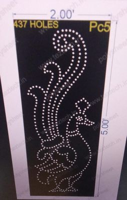 PC5 PEACOCK 5X2 FEET 437 HOLES