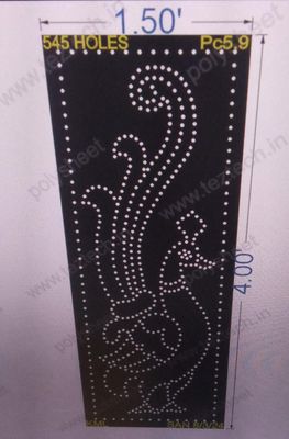 PC5.9 PEACOCK 4x1.5 FEET 545 HOLES