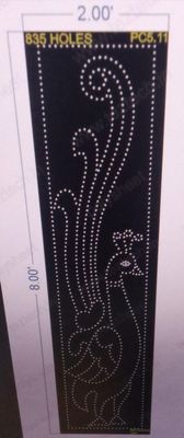 PC5.11 PEACOCK 8x2 FEET 835 HOLES