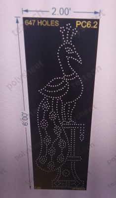 PC6.2 PEACOCK 6X2 FEET 647 HOLES