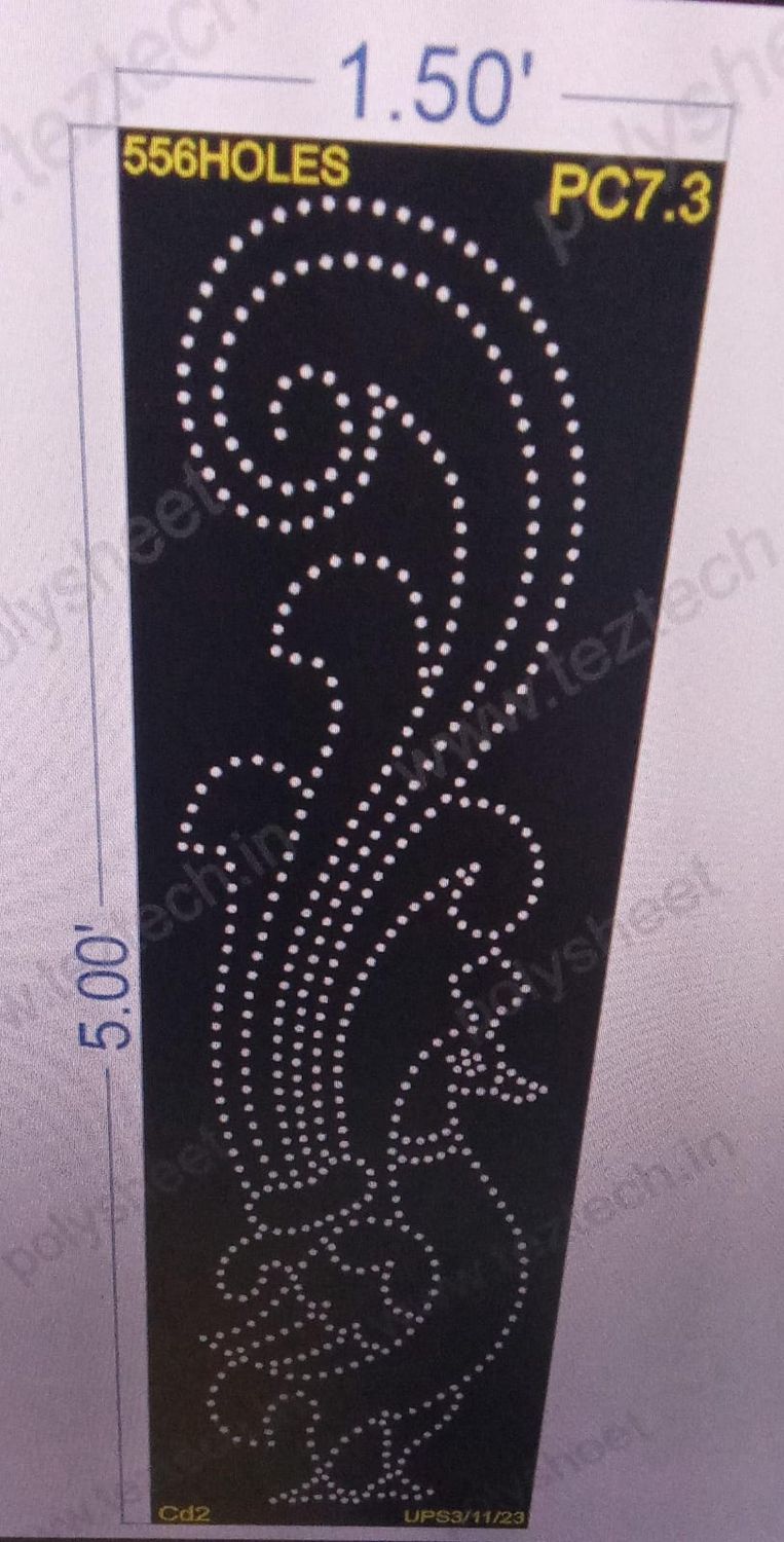 PC7.3 PEACOCK 5X1.5 FEET 556 HOLES