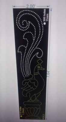 PC3.2 Peacock 710 HOLES  7.64X2FT