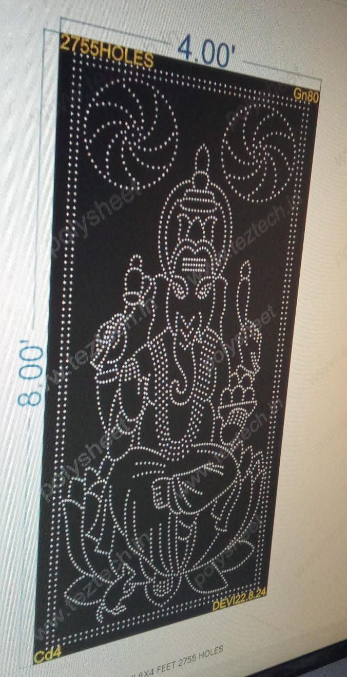 GN80 GANESH JI 8X4 FEET 2755 HOLES