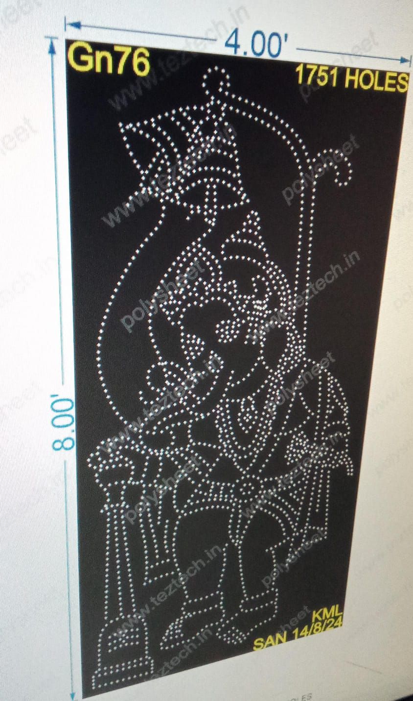 GN76 GANESHJI 8X4 FEET 1751 HOLES