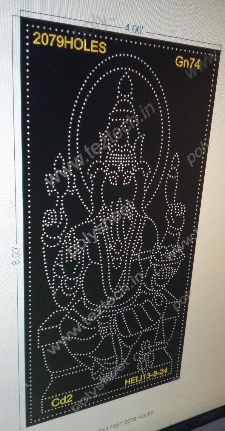 GN74 GANESHJI 8X4 FEET 2079 HOLES