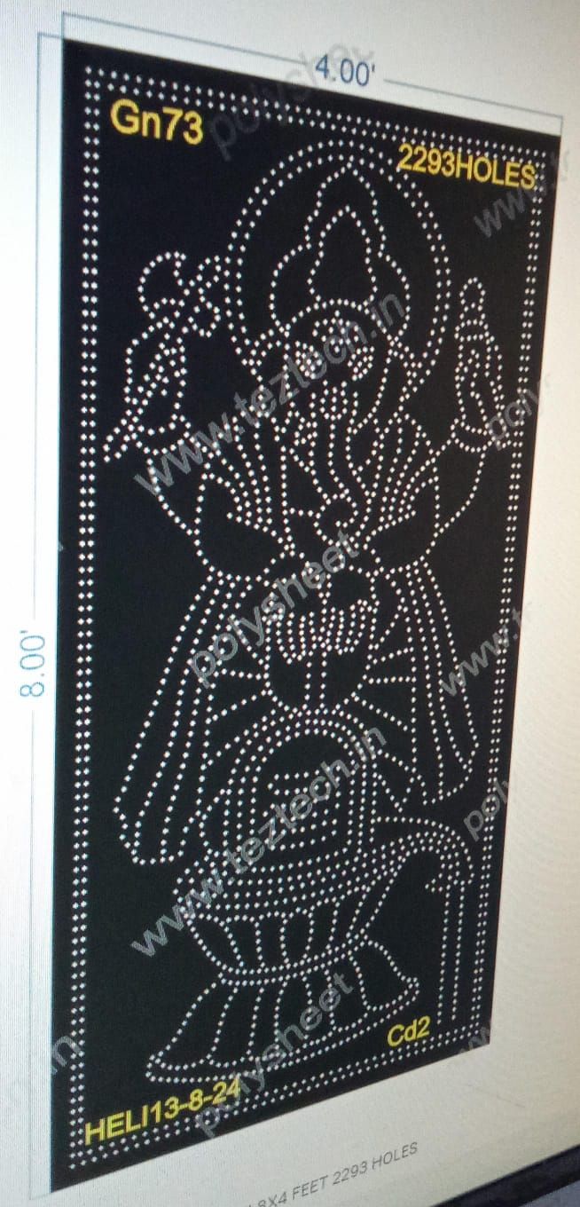 GN73 GANESHJI 8X4 FEET 2293 HOLES