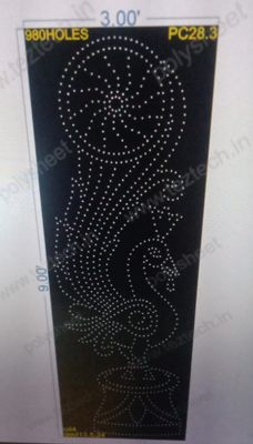 PC28.3 PEACOCK 9X3 FEET 980 HOLES