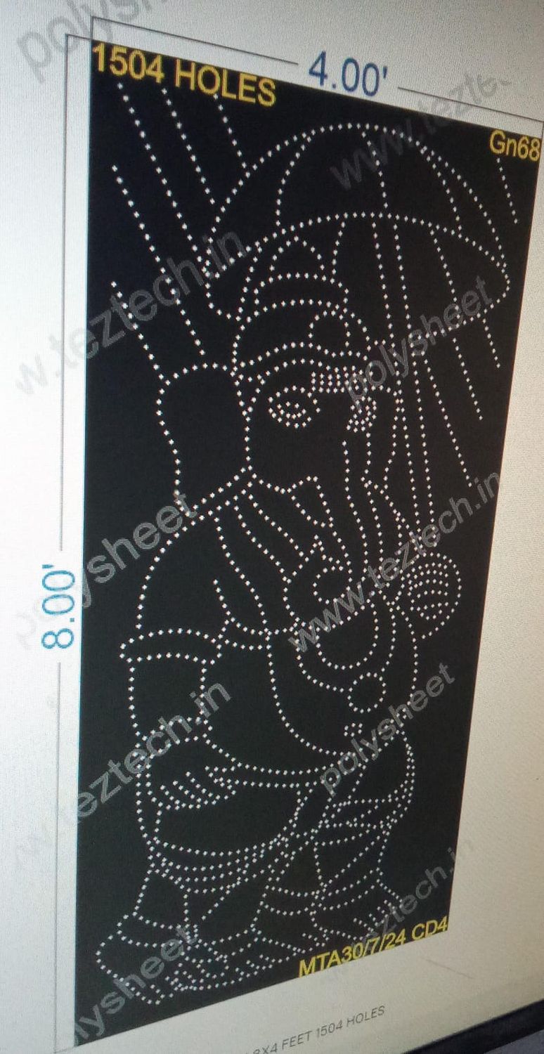 GN68 GANESHJI 8X4 FEET 1504 HOLES