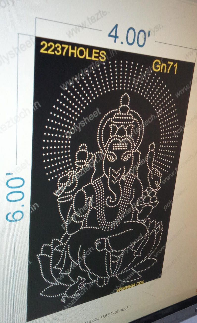 GN71 GANESHJI 6X4 FEET 2237 HOLES
