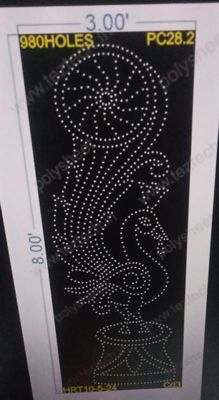 PC28.2 PEACOCK 3X8 FEET 980HOLES