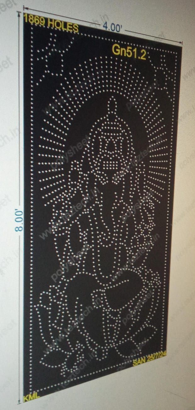 GN51.2 GANESHJI 8X4 FEET 1869 HOLES