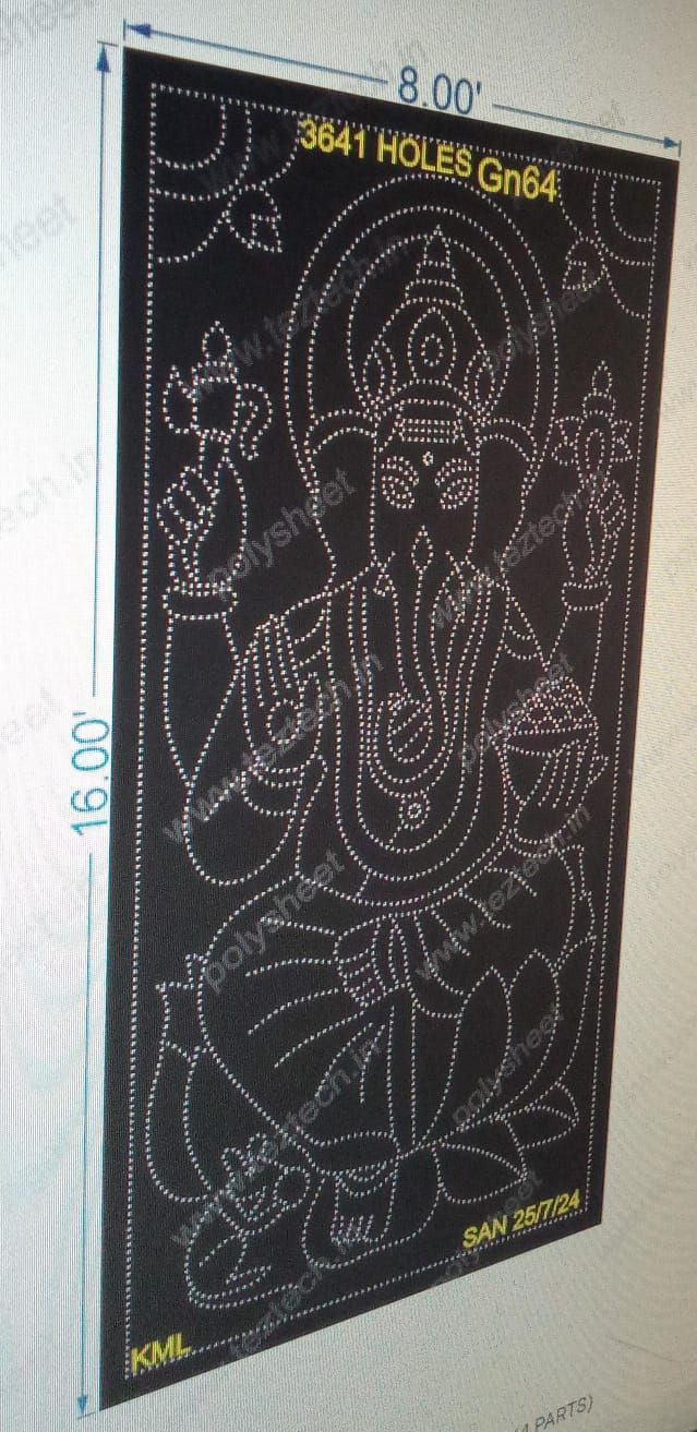 GN64 GANESHJI 16X8 FEET 3641 HOLES (4 PARTS)