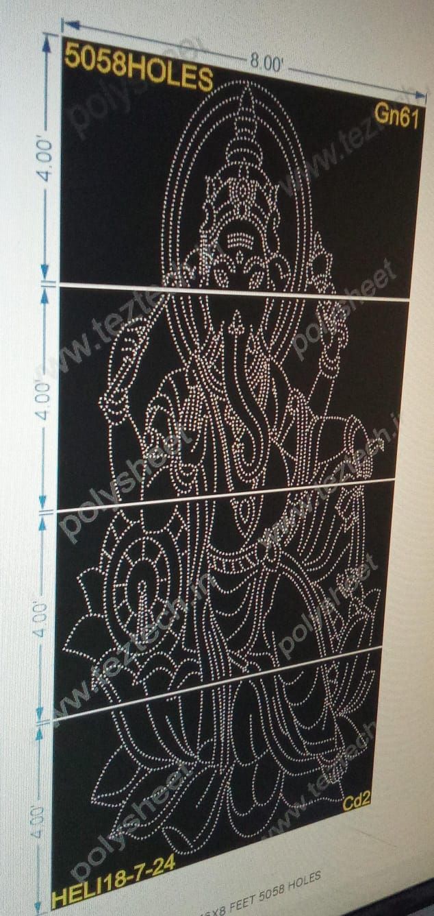 GN61 GANESHJI 16X8 FEET 5058 HOLES