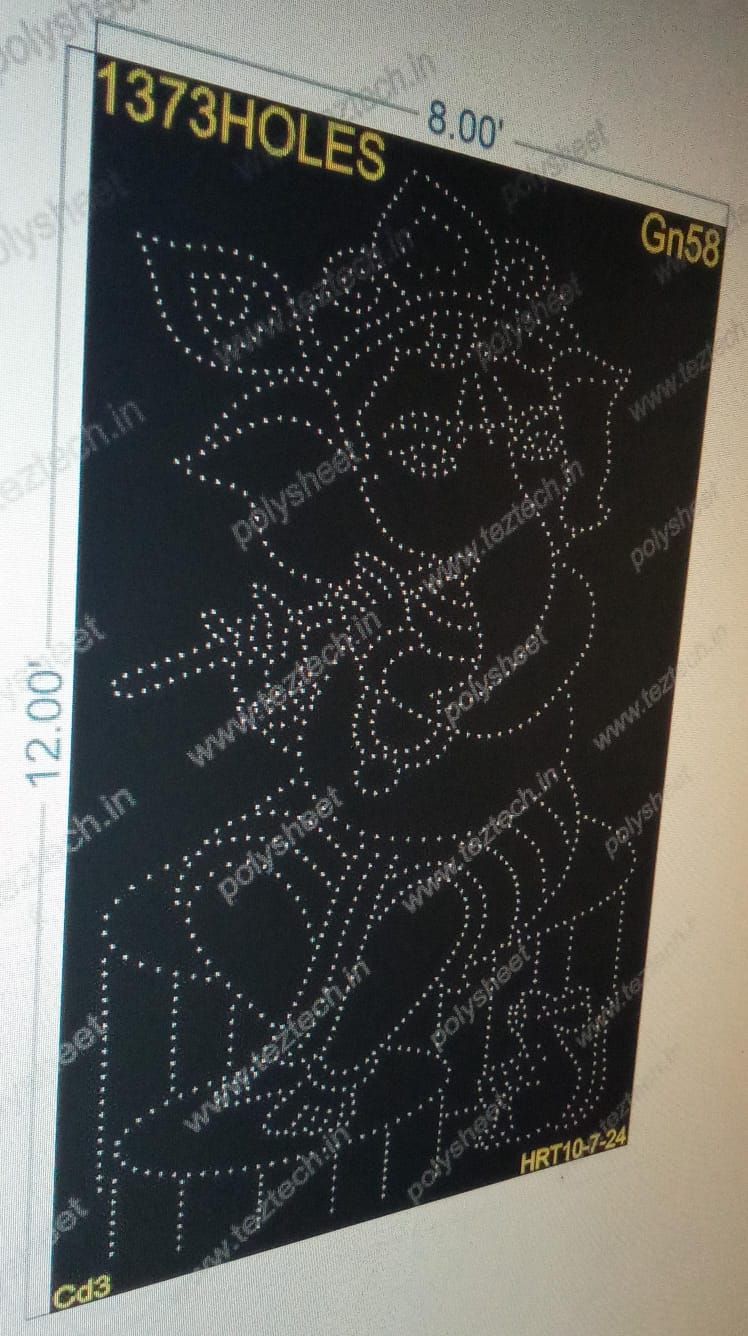 GN58 GANESHJI 12X8 FEET 1373 HOLES (3 PARTS)